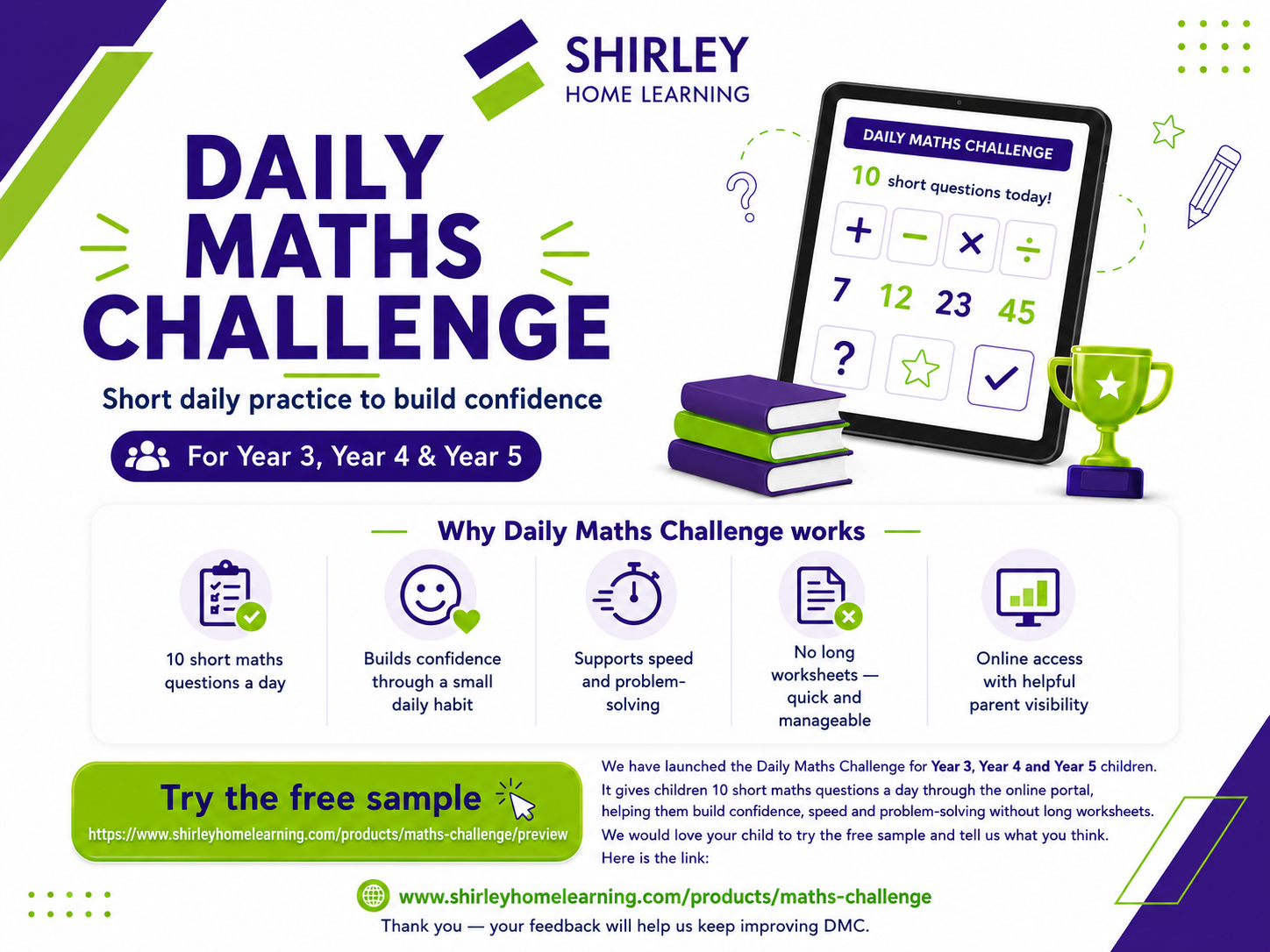 Daily Maths Challenge Walkthrough